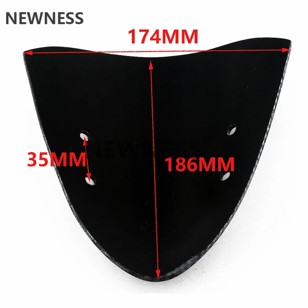 Motorcycle Windshield Visor Windscreen For Kawasaki ER-6N ER6N 2012 2013 2014 Black Carbon Fiber Wind Deflector motorcycle windshield