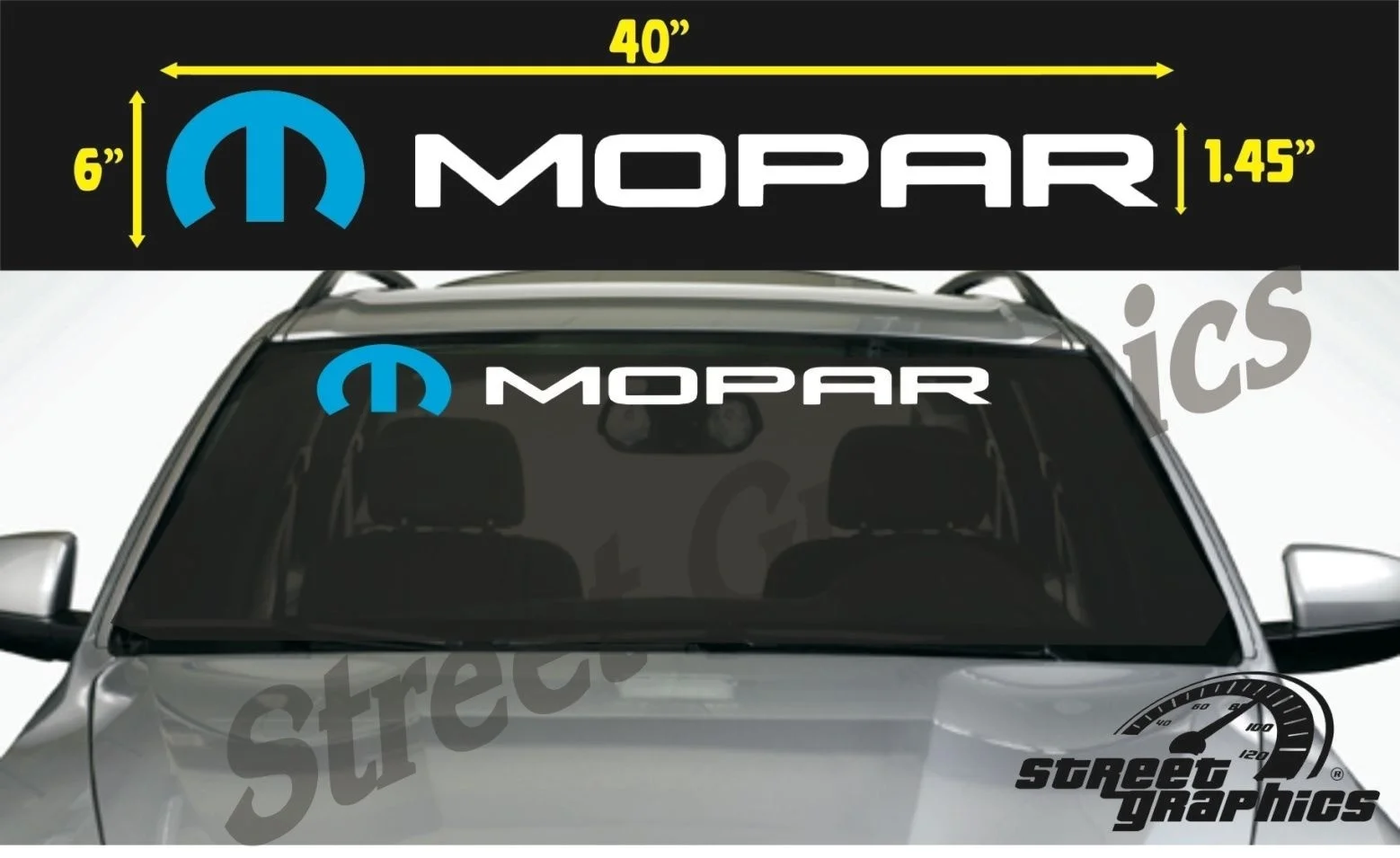 

For MOPAR WINDSHIELD VINYL DECAL STICKER