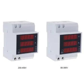 

Din Rail Multi Function Digital Meter Ammeter Voltmeter LED Display Amp Voltage Current Power Monitor AC 80-300V 200-450V 2 Type