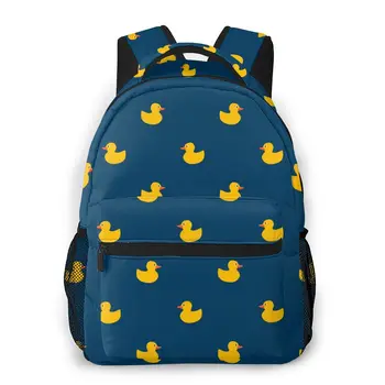

2020 OLN Backpack Women Shoulder Bag Cute Yellow Ducks Pattern Fashion School Bag For Teenage Girl Backpacks Travel Bag