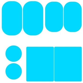 자동차 레인 백미러 필름, 방수, 김서림 방지, 비 커버, 자동차 창문 비 보호 유리 필름, 2 개