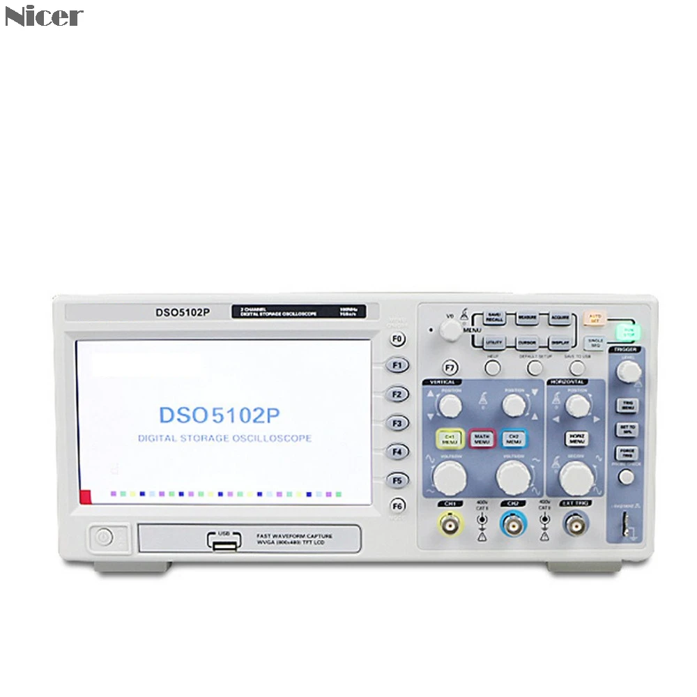 Hantek DSO5102P USB цифровой осциллограф 2 канала 100 МГц 1GSa/s