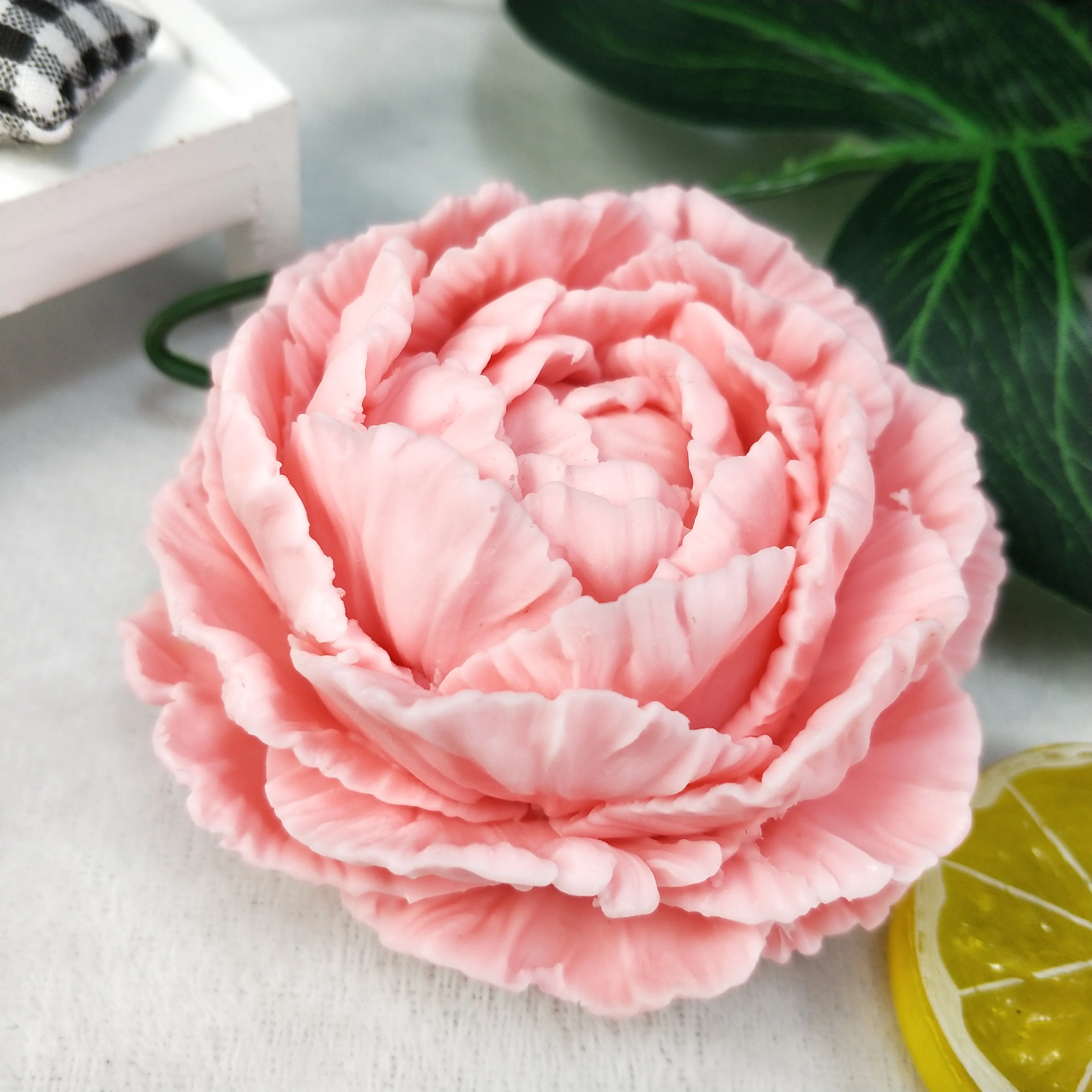 

HC0209 PRZY Mold Silicone Peony Flower Molds Peony Flowers Soap Molds Candle Moulds Bouquet Making Clay Resin Rubber