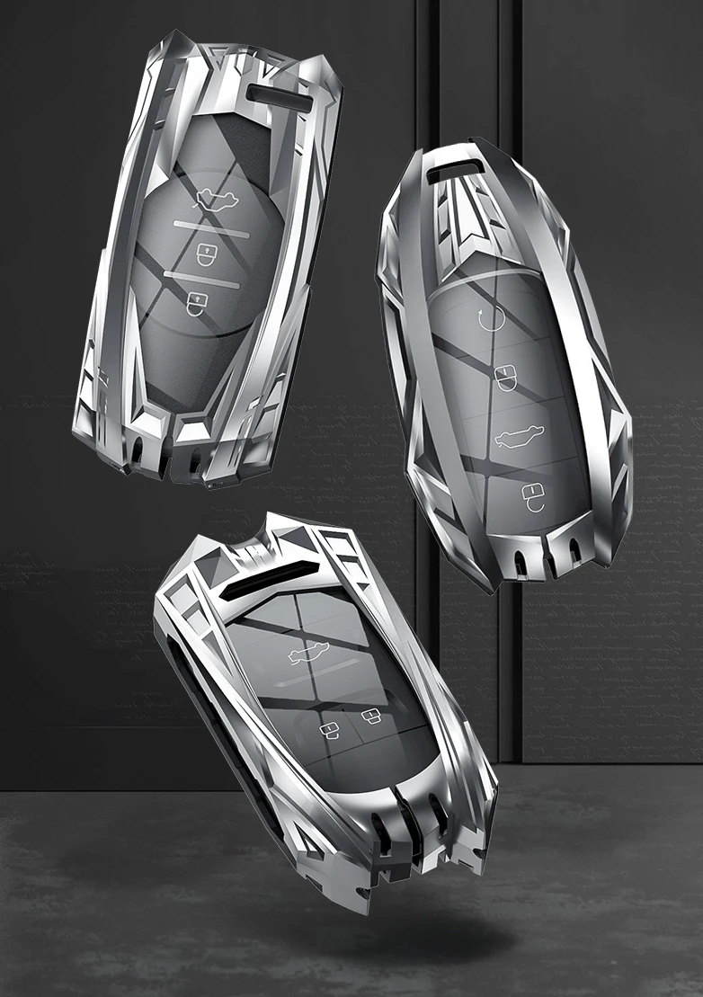 Copertura portachiavi per auto in lega di zinco per Chery Tiggo 8 3x 5x Gx EQ7 Arrizo Exeed 65R 32R Tiggo 7 Pro 5 2020 custodia per telecomando Shell - H5c8bd9819c954389a34048919cb66a6db