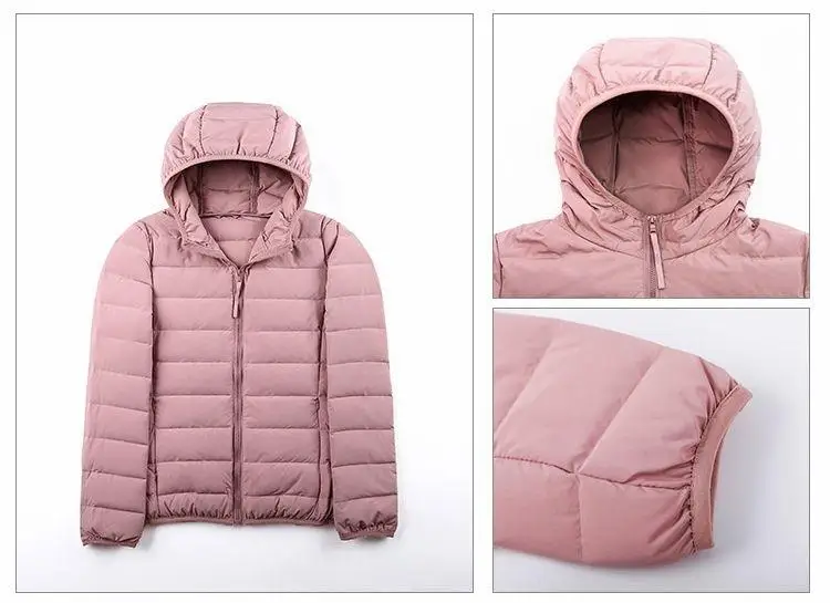 NewBang Matt Fabric Women's Down Jackets Ultra Light Duck Down Women Lightweight Coat Hooded Female Windbreaker Parka Plus Coats