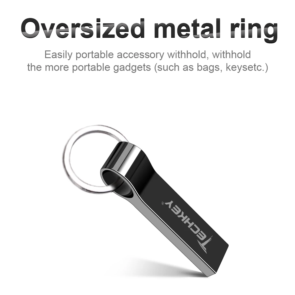 Techky Горячая USB флэш-накопитель металлический Флешка 32 ГБ 16 ГБ 8 ГБ 4 г usb металлическая флэш-карта в виде ключа Палка высокоскоростной водонепроницаемый