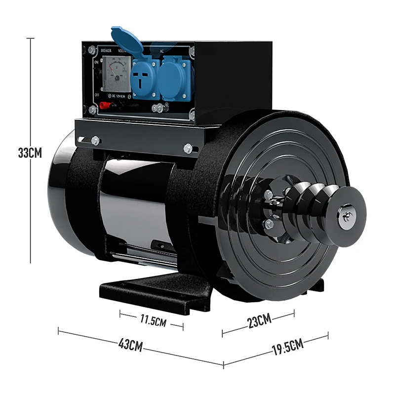 Small Generator 10KW Single-phase Motor Diesel/gasoline Generator Set All Copper Inner Core Portable