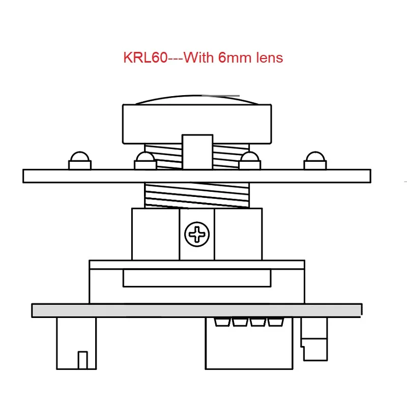 USB130W01MT-KRL60 ELP 1.3MP Инфракрасный USB модуль камеры ночного видения AR0130 много объектива дополнительно с 1 м кабелем Поддержка windows linux android MAC - Цвет: USB130W01MT-KRL60