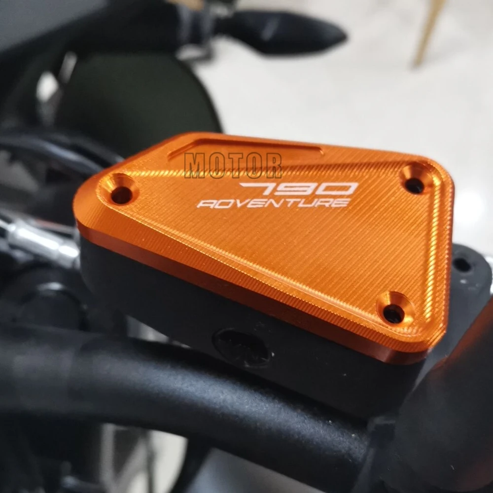

For KTM 790 Adventure/R 2019 Motorcycle CNC Front Brake Fluid Reservoir Engine Oil Tank Cap Cover 790Adventure Adventurer Adv