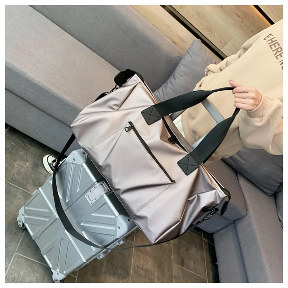 Women Sport Fitness Bag Men Gym Training Shoulder Bag Travel Luggage Handbag Multi-functional Waterproof Nylon Sac De Sport27