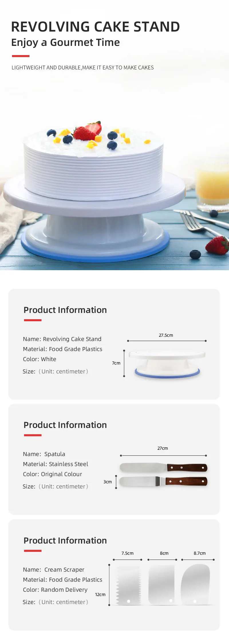 turntable Kitchen Baking Tools