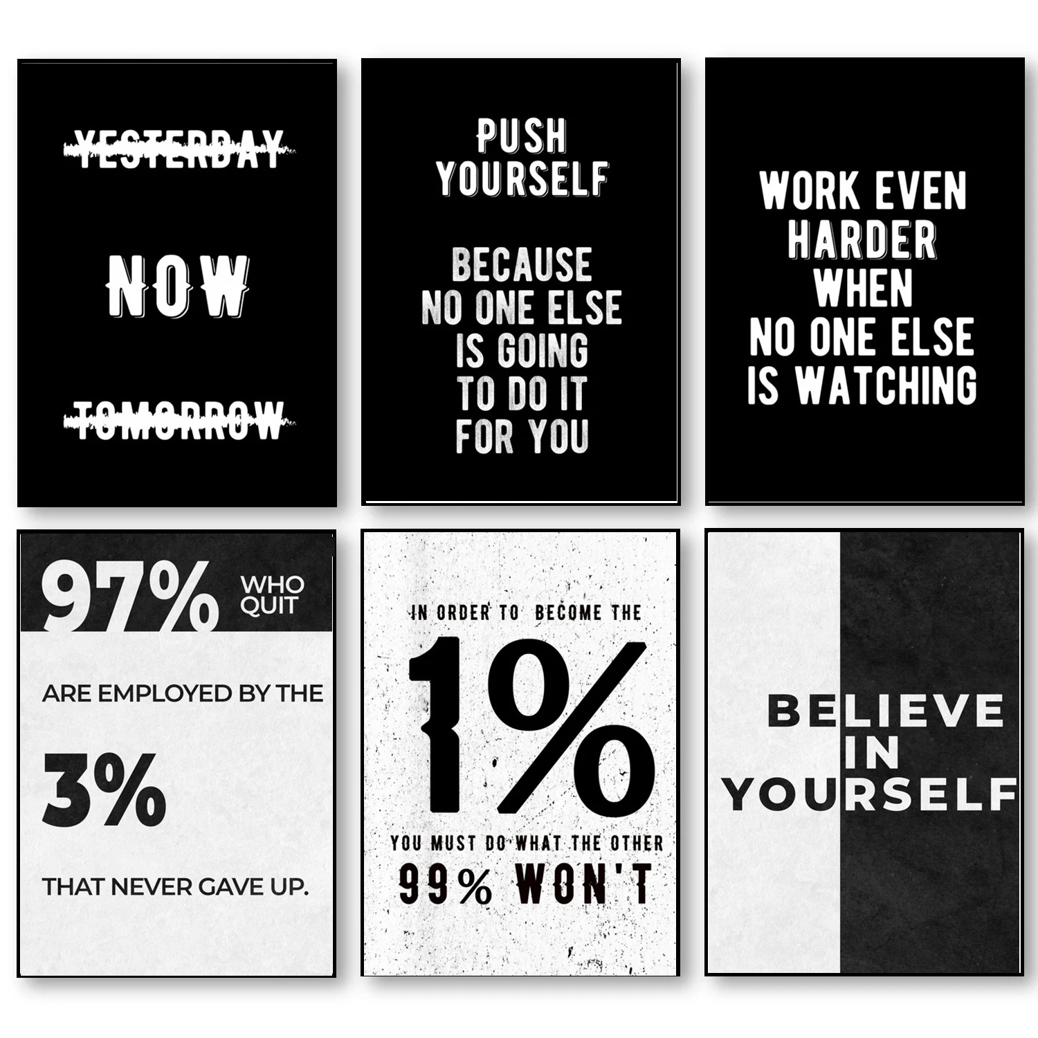 Modern Wall Art Motivational Entrepreneur Inspirational Posters and Prints Canvas Painting Pictures Office Home Decor | Дом и сад