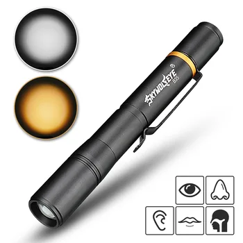 

Emergency Medical Handy First Aid Pen Light Work Inspection LED Flashlight Professional Torch Lamp Doctor Nurse Pen Lighting