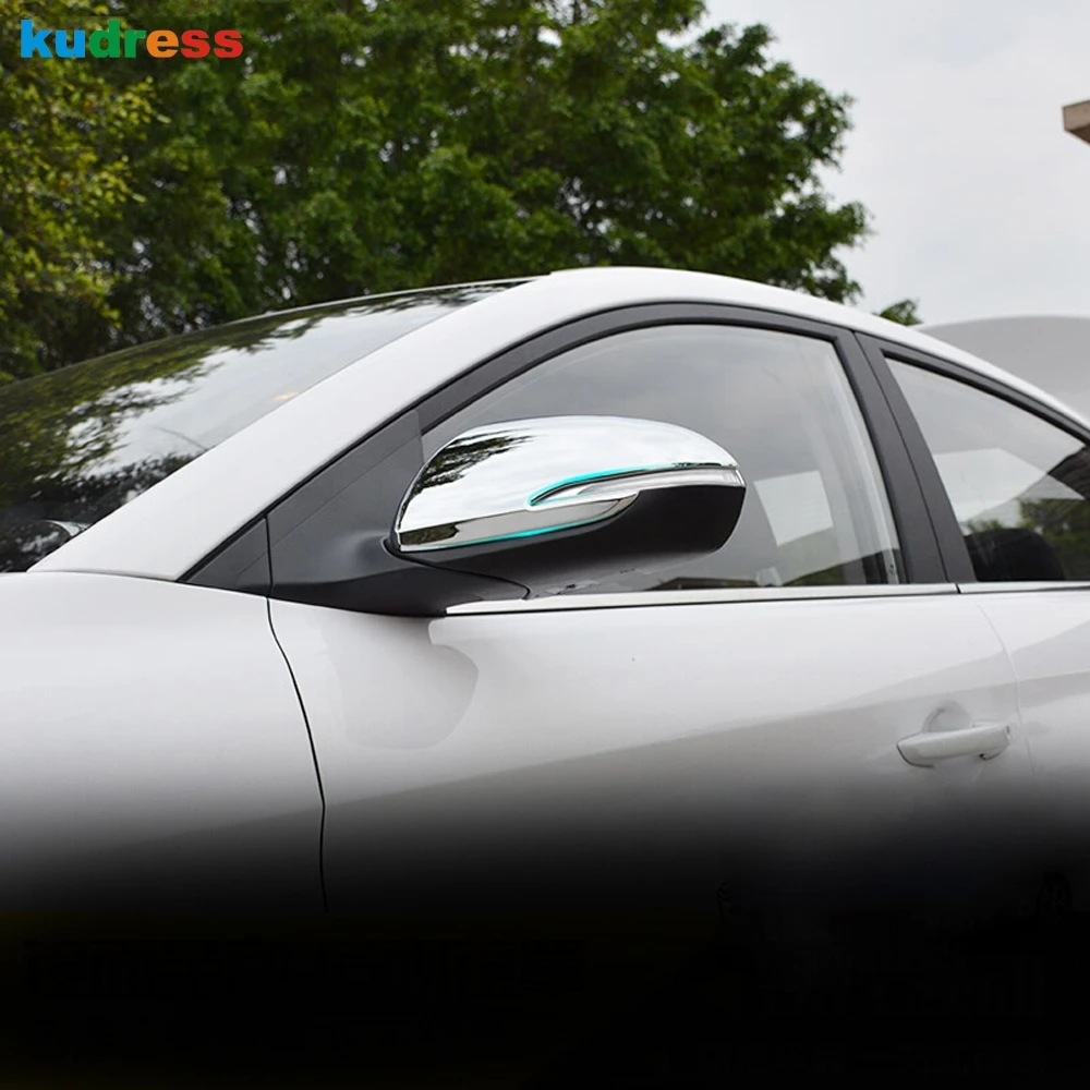 

For Hyundai Verna Solaris Accent 2017 2018 2019 5th ABS Chrome Rearview Mirror Overlay Cover Trim car styling