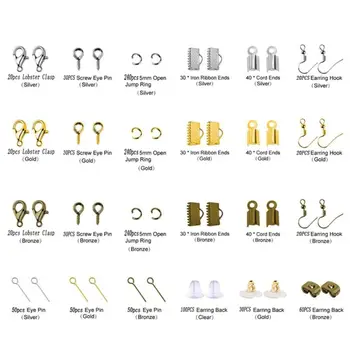 

1488pcs Jump Rings for Jewelry Earrings Making Supplies and Necklace Repair wit