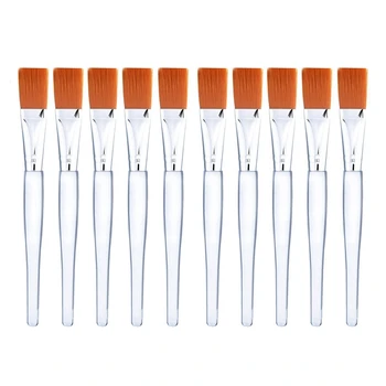 

10 Pcs Face Mask Brushes,Soft Facial Mask Applicator Brush for with Plastic Handle