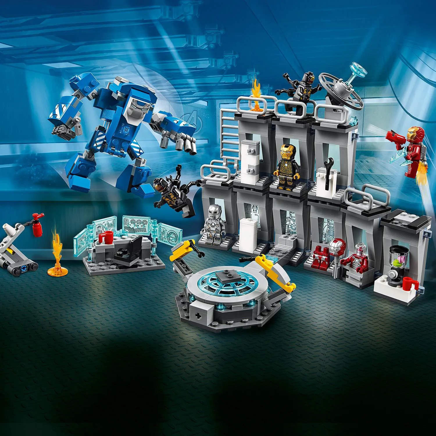 

608pcs Marvel Avengers Infinity War Endgame Super Hero Building Block Iron Man Battle Suit Lab Toys for Children
