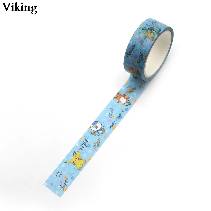 20 шт./компл. 15 мм х 5 м аниме декоративная лента Washi Diy Скрапбукинг клейкая лента милый Скотч для монтажа светодиодных лампочек Скрапбукинг наклейки подарок G0160