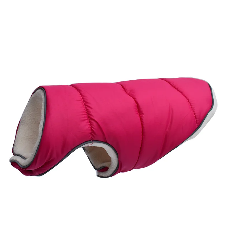 red-XL Модная теплая Светоотражающая Одежда для собак; теплая хлопковая одежда; плотная одежда для домашних животных - Цвет: red-XL