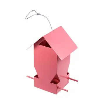 

1pc Outdoor Garden Hanging Bird Cages Rain-Proof Bird Feeding Box House Automatic Bird Feeder For Pet Parrot Bird Nests