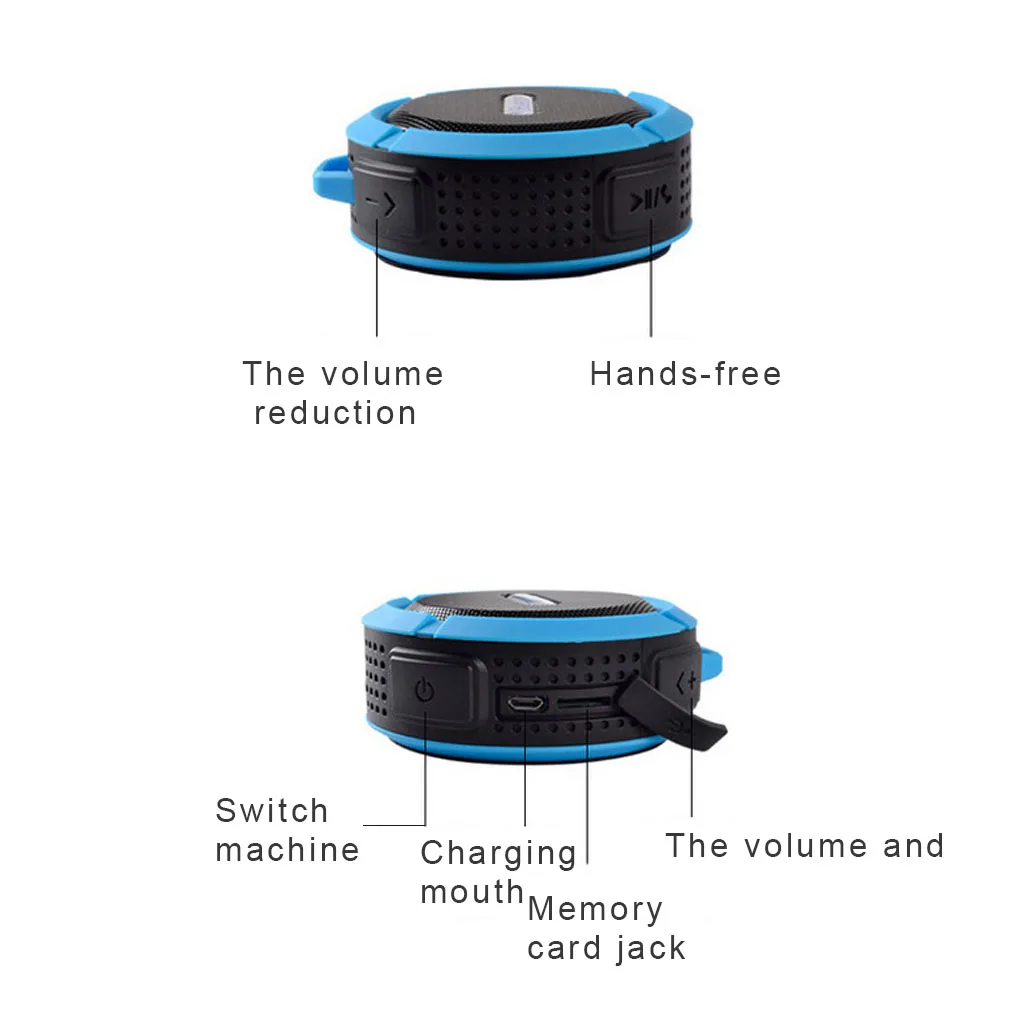 C6 Bluetooth Спортивная колонка мини круглая Беспроводная портативная подвесная