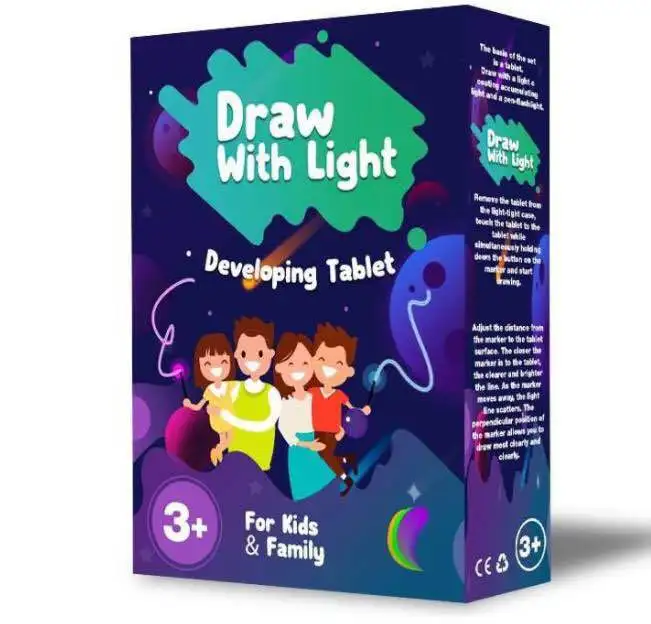 Draw With Light Fun painting board luminous board children's luminous