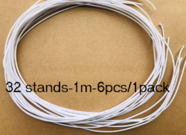 32 strands-1m-6pcs Дизайн свечи фитили толстые DIY ручной работы для изготовления свечей материал бездымного сердечника лампы толстые Вощеные фитили - Цвет: 32 strands-1m-6pcs