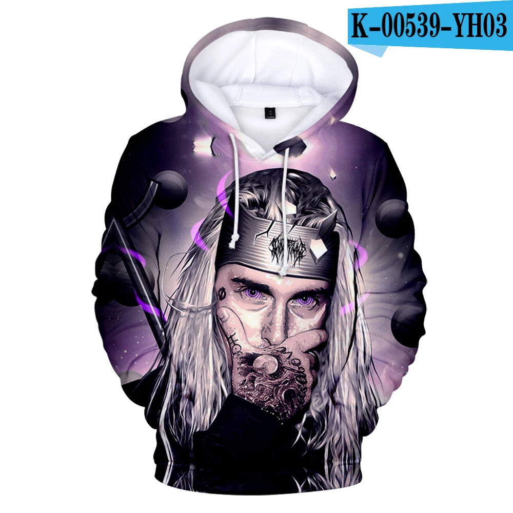Ghostemane, модные мужские толстовки,, весна, осень, мужские повседневные толстовки, свитшоты для мужчин и женщин, рок, готика, худи, 3D принт - Цвет: one