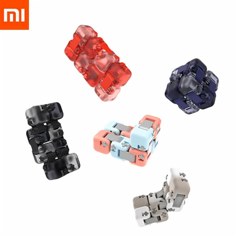 

Xiaomi Mitu Spinner Colorful Building Blocks Finger Fidget Decompression Toy Puzzle Assembling Cube Finger Spinner Toy 2019 New