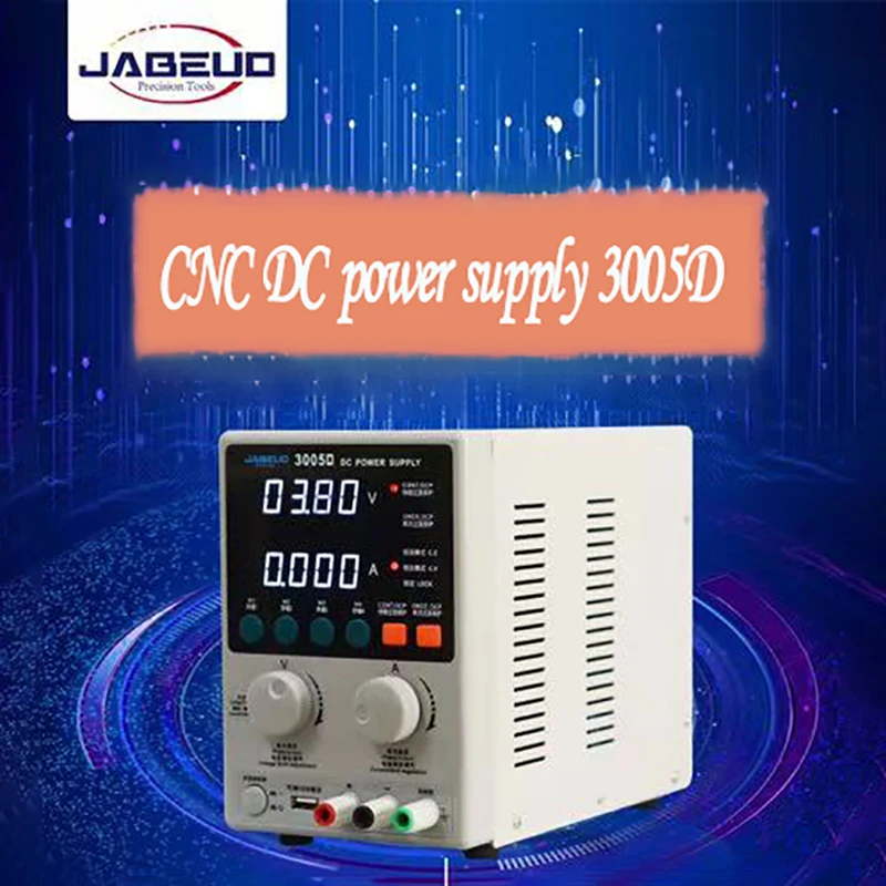 JABEUD 3005D LED digital control DC power supply 30V 5A short circuit protection powerful cooling mobile phone repair tools
