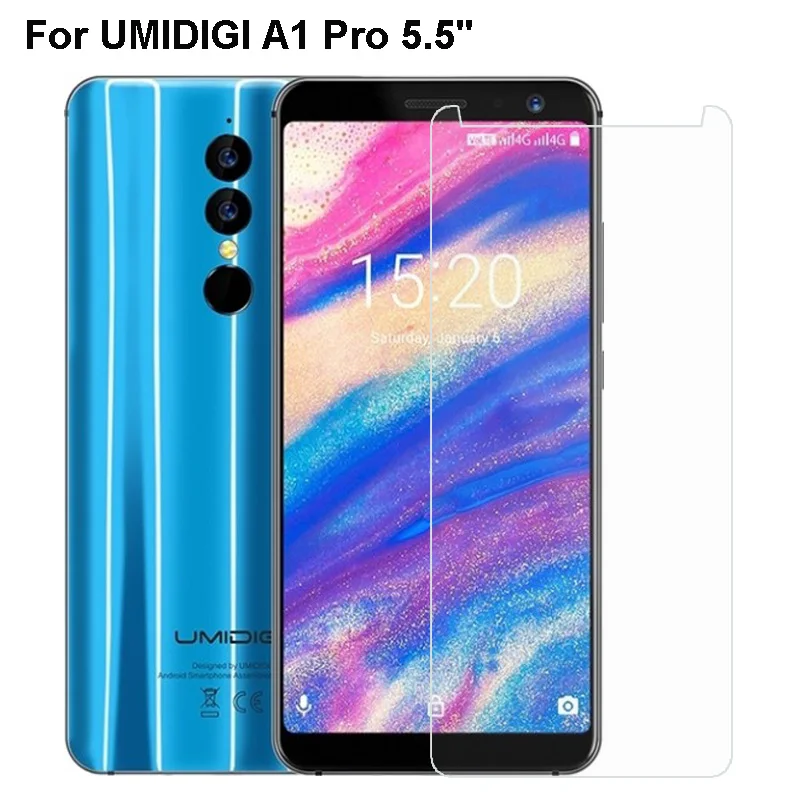 Закаленное стекло Umidigi A1 стальная пленка Передняя защитная часть для Pro Защитная