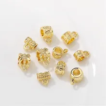 

14K gold round bead separation bucket Bead Pendant loose beads DIY handmade bracelet necklace jewelry material accessories