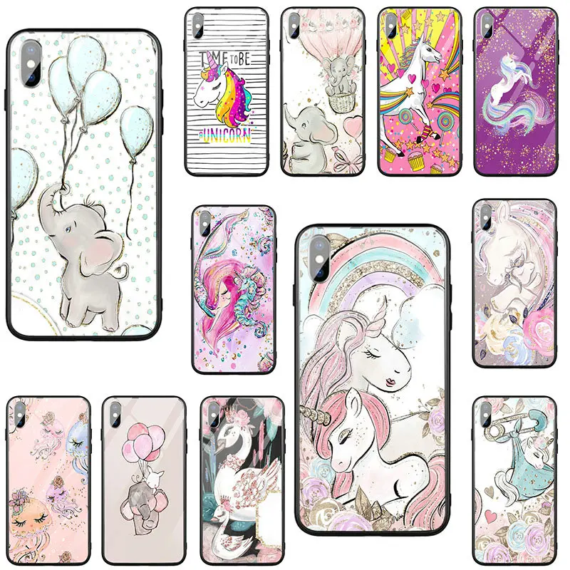 Фантазия для малышей с рисунком в виде животных надписью Unicorns защитная пленка из