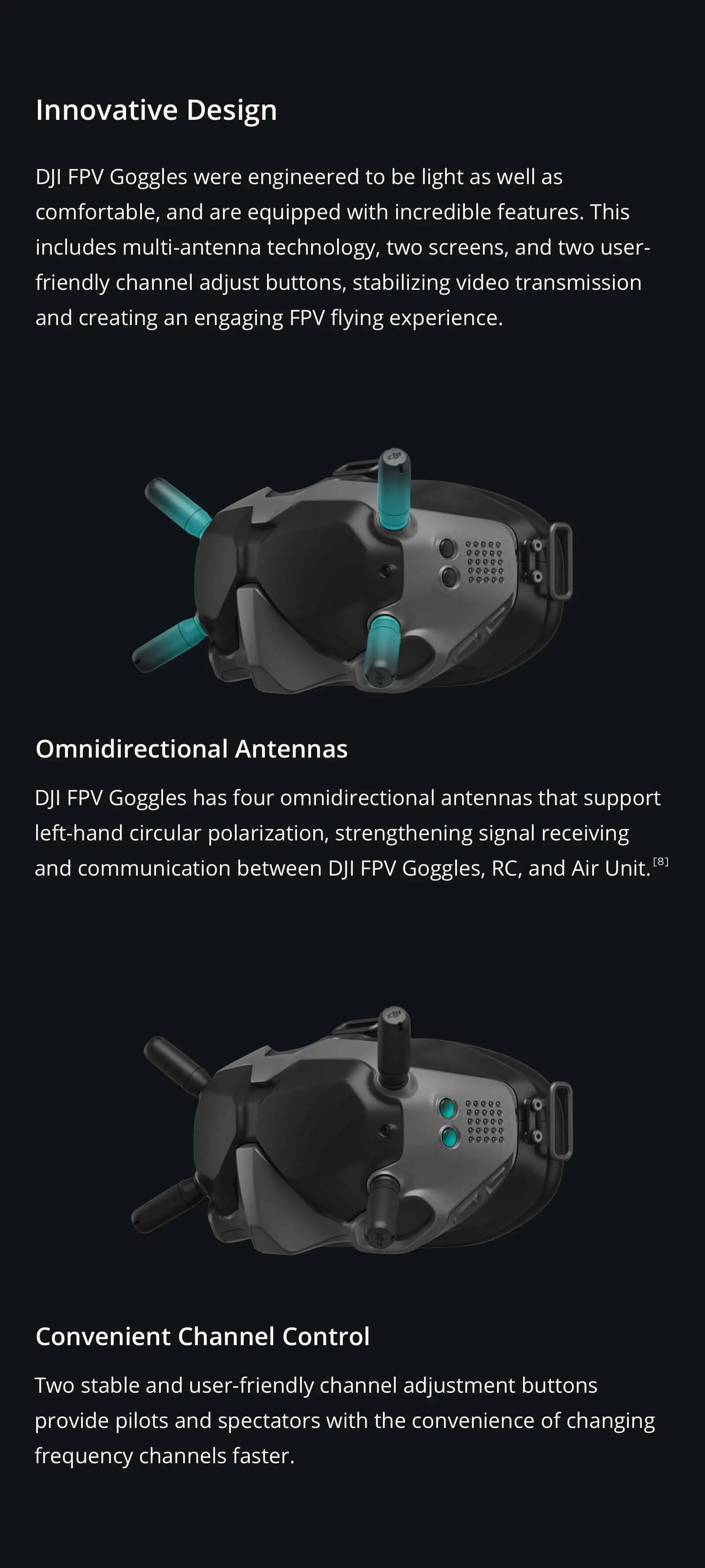 DJI FPV Experience Combo/DJI FPV Fly More Combo VR очки для перекрестной машины Дрон поддержка HD720p/120fps разрешение