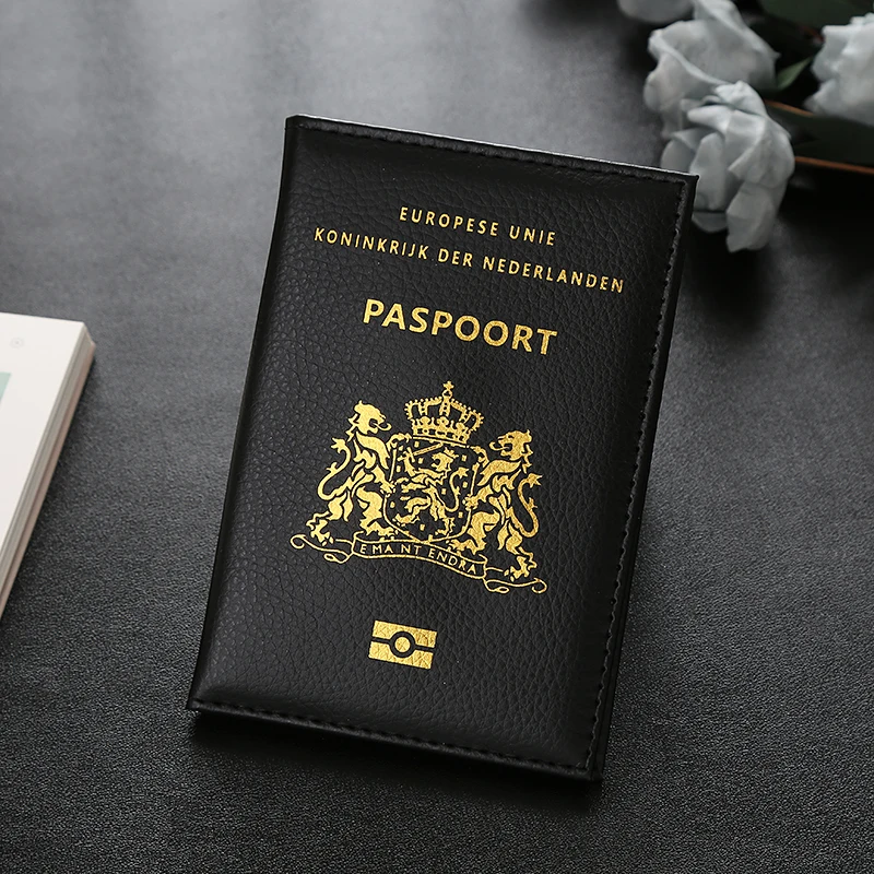 Cute Dutch Passport Cover Travel Cover for the Passport case for documents Passport Nederlanden Paspoorthoesj