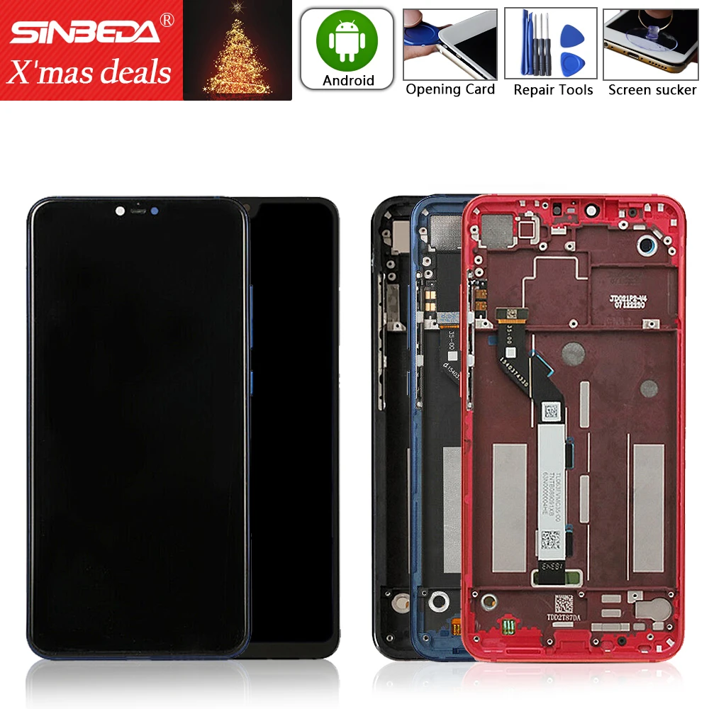 

Original 6.26" For Xiaomi Mi8 Lite Display LCD Digitizer Touch Screen with Frame For Xiaomi Mi 8 Lite LCD Display MI8 Youth LCD