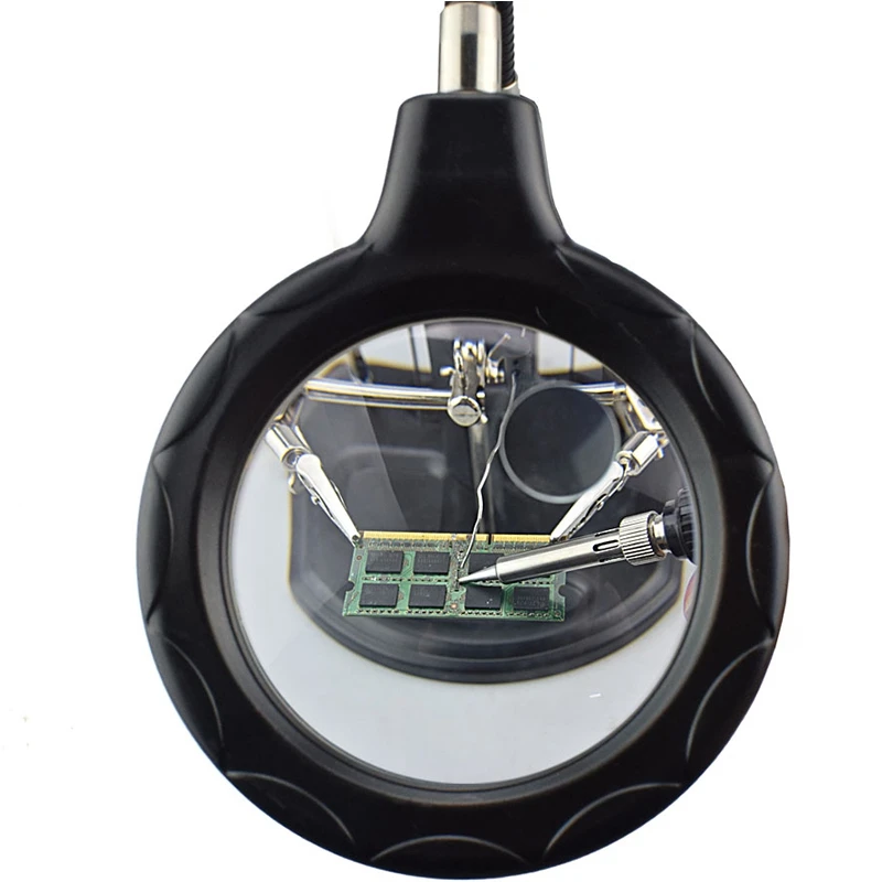 HLZS-2.5X(6D)/4X(12D) 16 Smd светодиоды лупа для пайки вспомогательный инструмент для ремонта