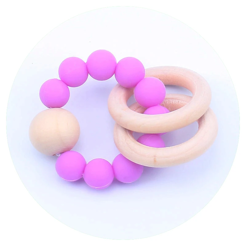 Baby toy 13 Горячие детские Woode Прорезыватель для зубов в форме кольца пищевого качества бука жевания соски клип держатель силиконовая соска с бусами цепи Прорезыватель игрушки для новорожденных - Цвет: Baby toy 13