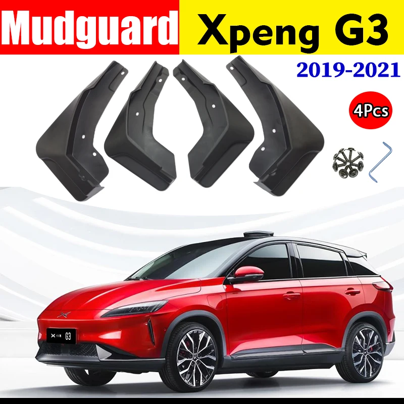 

Car Fender FOR xpeng G3 Mudguards Splash Mud Flap Guards Mudflaps Accessories Auto Styline Front Rear 4pcs 2019-2021