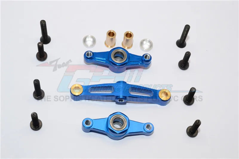 Алюминиевый руль в сборе для 1/10 TAMIYA TT02/TT02B/TT02T|Детали и аксессуары| |