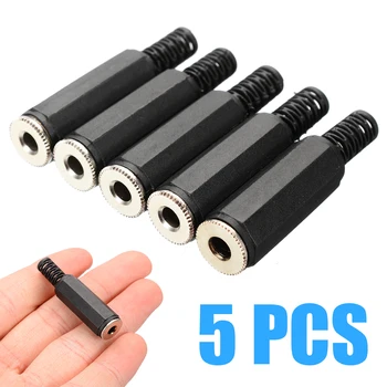 

5pcs Audio Stereo Adapter Female 3.5mm Jack Plug high quality 6.5mm inch Extension Cables Socket Connector Accessories