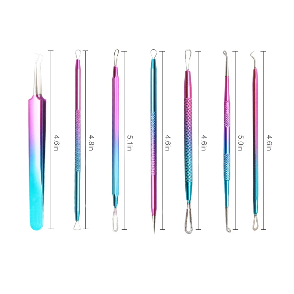 Клипсы изогнутые прямые из нержавеющей стали для акне инструмент удаления