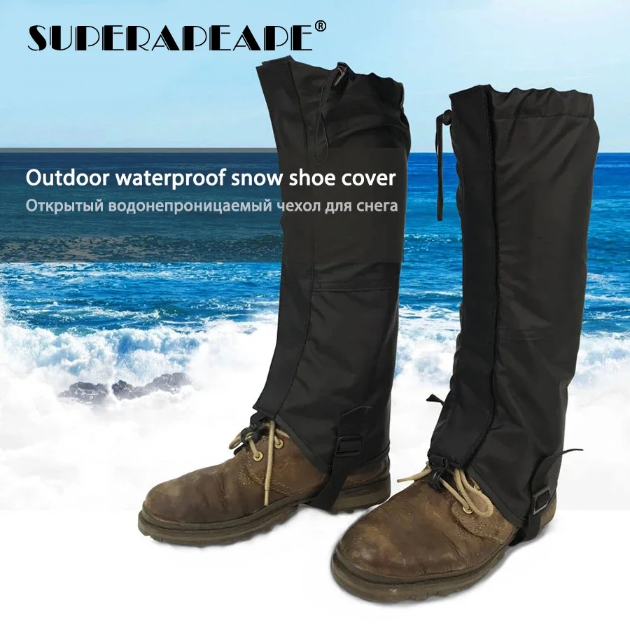 

Outdoor waterproof Shoe Covers Waterproof Reusable Leg cover Breathable Leggings Hiking Climbing Hunting Trekking Leg Protection