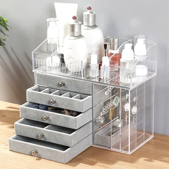 

Transparent Acrylic Earring Stand Shelf Jewelry Storage Box Display Ear Stud Jewellery Stand Storage Case