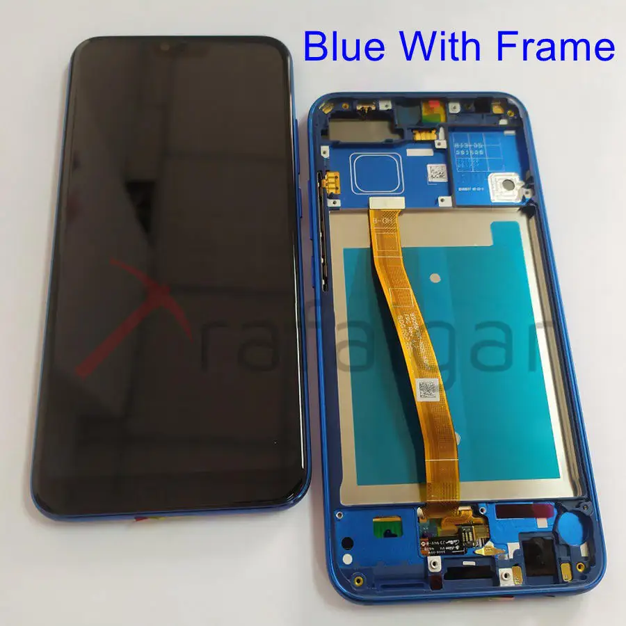Для huawei Honor 10 Honor10 ЖК-дисплей Сенсорная панель с рамкой для huawei Honor 10 lcd с отпечатком пальца COL-L09 COL-L29 экран