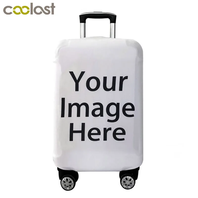 Luggage-Cover Suitcase 18-28inch-Trolley Customize Elastic for Anti-Dust Your-image/name/Logo
