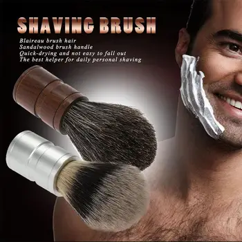

Silver Mane Brush Men'S Shaving Brush Comfortable Shaving Brush Aluminum Exquisite Handle