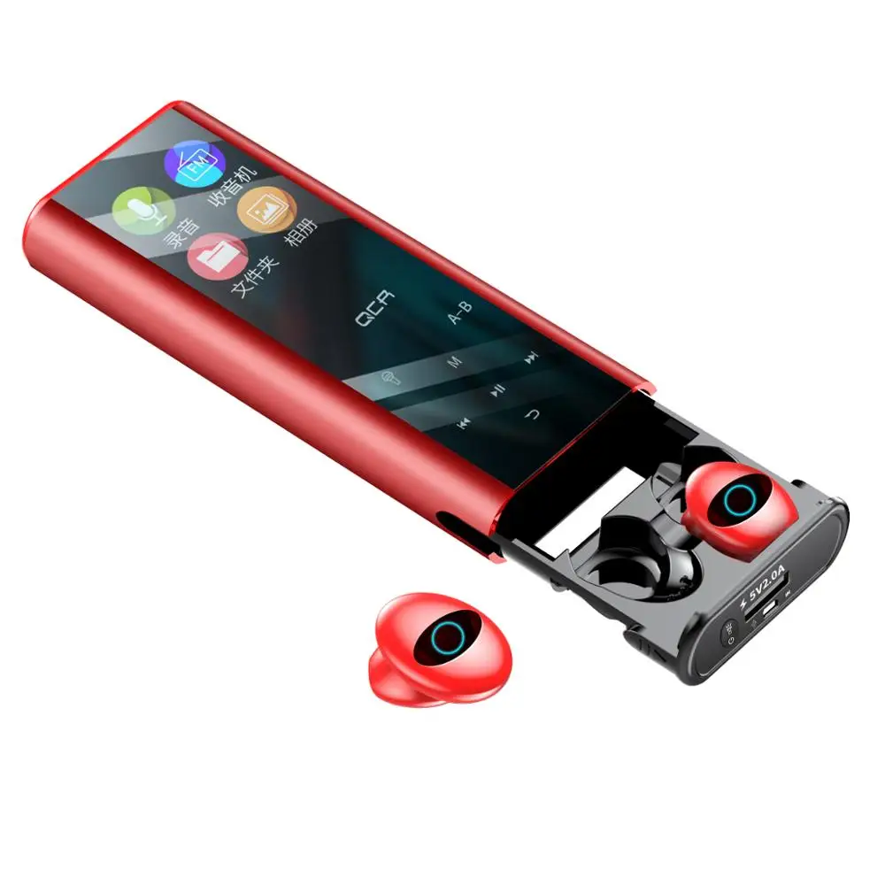 Q1 TWS Умные Bluetooth наушники 5,0 многофункциональные Bluetooth наушники IPX7 водонепроницаемые в пределах 6000 мАч Внешний аккумулятор для iOS Android - Цвет: TWS-Q1 Red