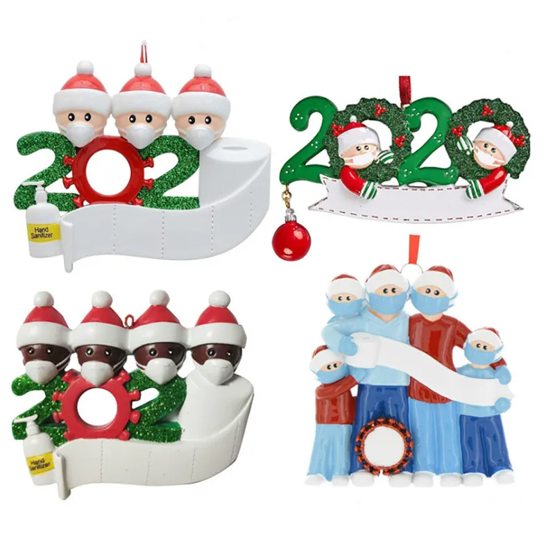 Christmas Tree Ornaments 2020 Santa Claus Hanging Peadant Decoration Gift Xmas 