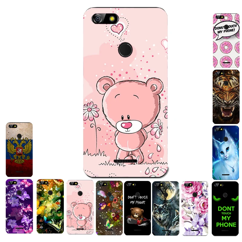 Чехол из ТПУ для BQ 5500L ADVANCE Lovely Cute Pink Bear Girl|mobile phone cases|phone casescase for |